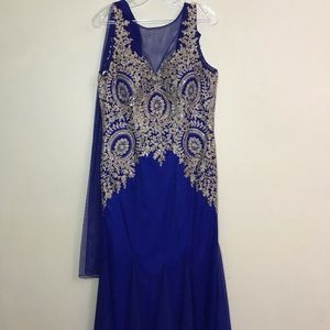 Elizabeth K GLS jewel prom dress Mermaid style